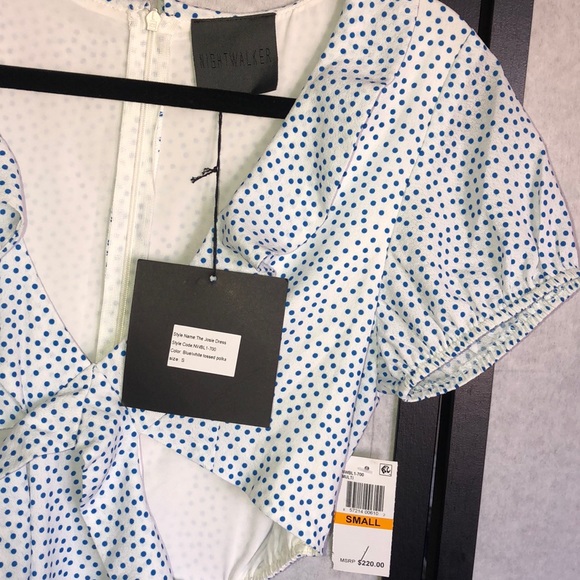 ❌$15 SALE❌ NIGHTWALKER Josie Cutout Maxi dress  polka dots - Picture 8 of 10
